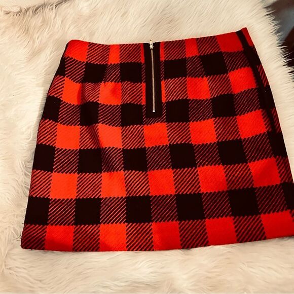 Vineyard Vines Red and Black Plaid Midi Skirt - Picture 3 of 5